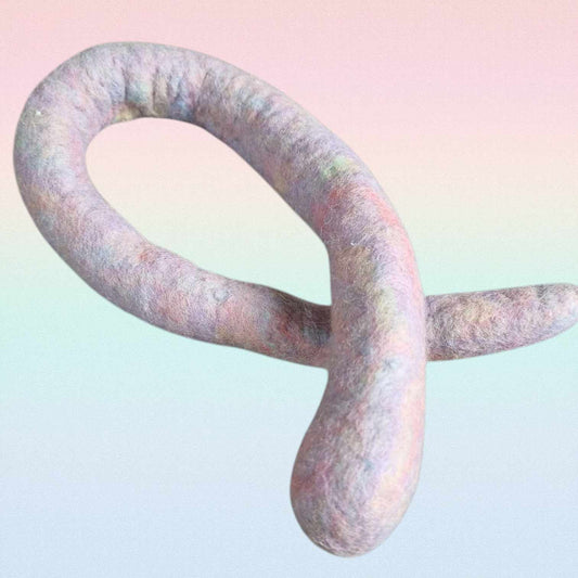 Unicornfärgad orm utan ögon